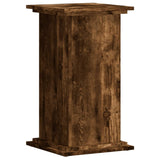 Plantenstandaard 33x33x60 cm bewerkt hout gerookt eikenkleurig - AllerleiShop