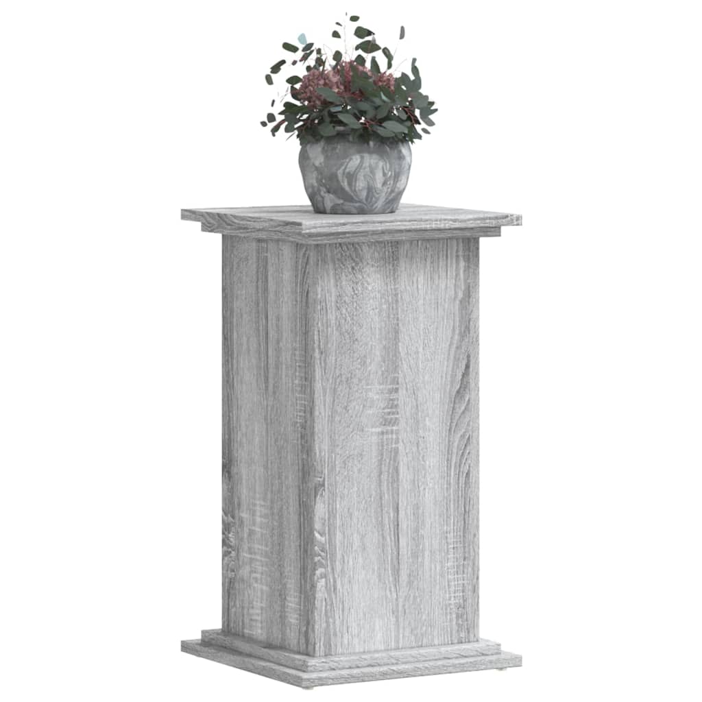 Plantenstandaard 33x33x60 cm bewerkt hout grijs sonoma eiken - AllerleiShop