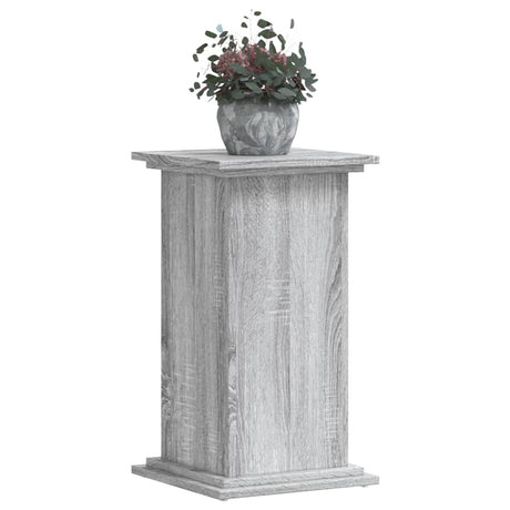 Plantenstandaard 33x33x60 cm bewerkt hout grijs sonoma eiken - AllerleiShop