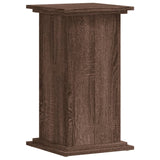 Plantenstandaard 33x33x60 cm bewerkt hout bruin eikenkleurig - AllerleiShop