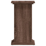 Plantenstandaard 33x33x60 cm bewerkt hout bruin eikenkleurig - AllerleiShop