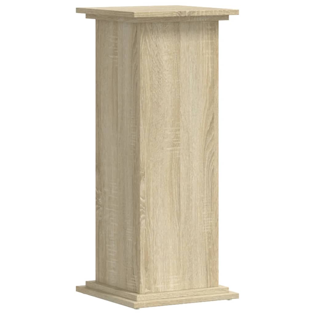 Plantenstandaard 33x33x80 cm bewerkt hout sonoma eikenkleurig - AllerleiShop