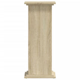 Plantenstandaard 33x33x80 cm bewerkt hout sonoma eikenkleurig - AllerleiShop