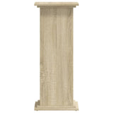 Plantenstandaard 33x33x80 cm bewerkt hout sonoma eikenkleurig - AllerleiShop