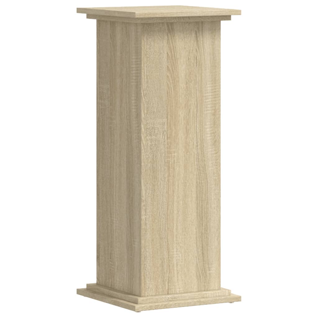 Plantenstandaard 33x33x80 cm bewerkt hout sonoma eikenkleurig - AllerleiShop