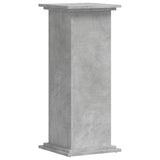 Plantenstandaard 33x33x80 cm bewerkt hout betongrijs - AllerleiShop