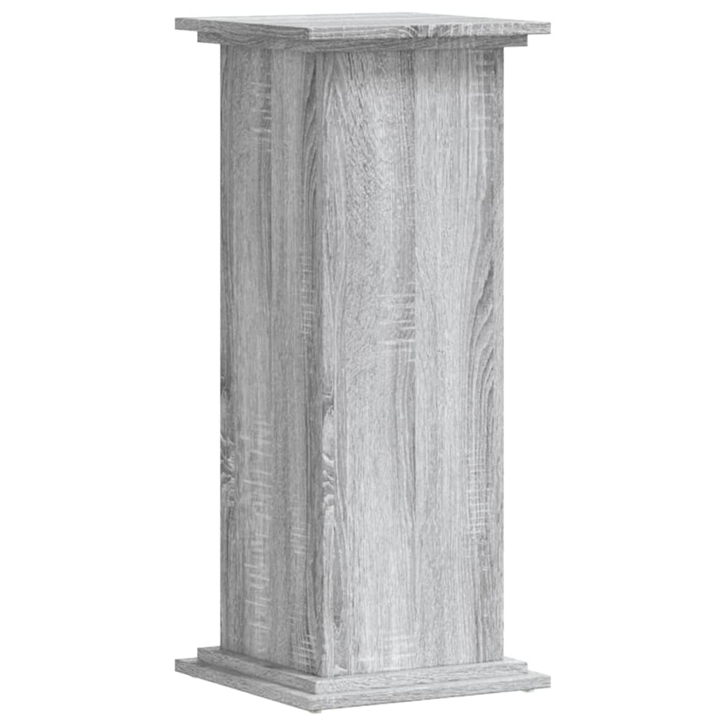 Plantenstandaard 33x33x80 cm bewerkt hout grijs sonoma eiken - AllerleiShop