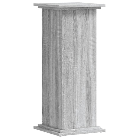 Plantenstandaard 33x33x80 cm bewerkt hout grijs sonoma eiken - AllerleiShop