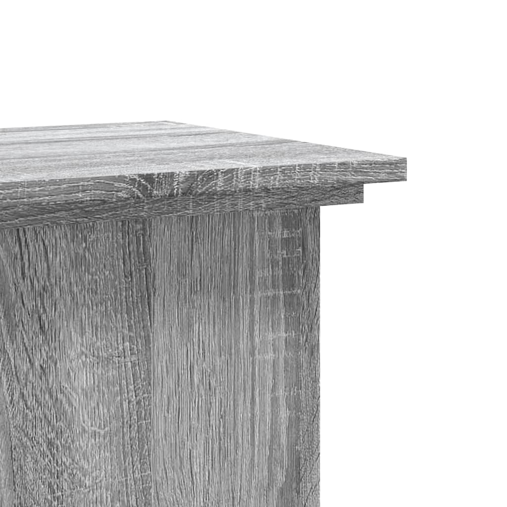 Plantenstandaard 33x33x80 cm bewerkt hout grijs sonoma eiken - AllerleiShop