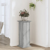 Plantenstandaard 33x33x80 cm bewerkt hout grijs sonoma eiken - AllerleiShop