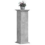 Plantenstandaard 33x33x100 cm bewerkt hout betongrijs