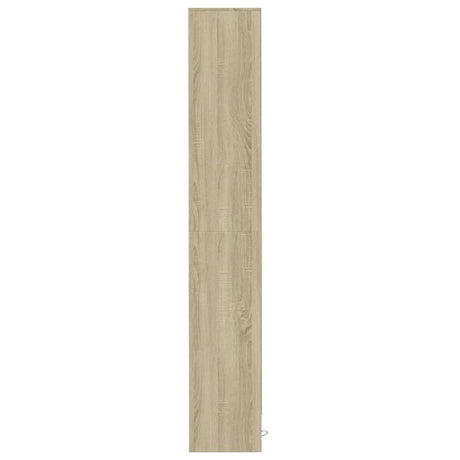 Dressoir met LED 36x32,5x200cm bewerkt hout sonoma eikenkleurig - AllerleiShop