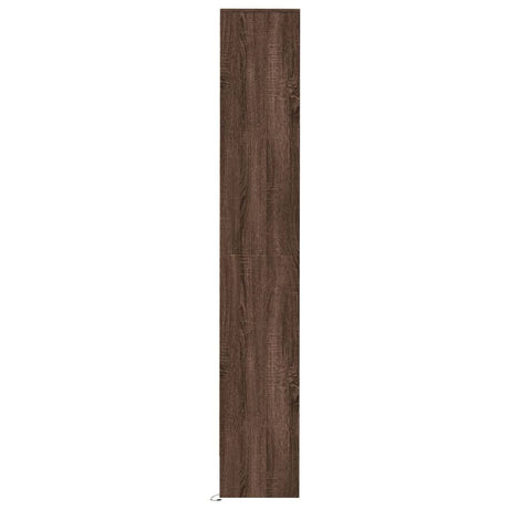 Dressoir met LED 36x32,5x200 cm bewerkt hout bruin eikenkleur - AllerleiShop