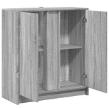 Dressoir met LED 77x34x85 cm bewerkt hout grijs sonoma eiken - AllerleiShop