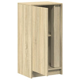 Dressoir met LED 42,5x34x85 cm bewerkt hout sonoma eikenkleurig - AllerleiShop