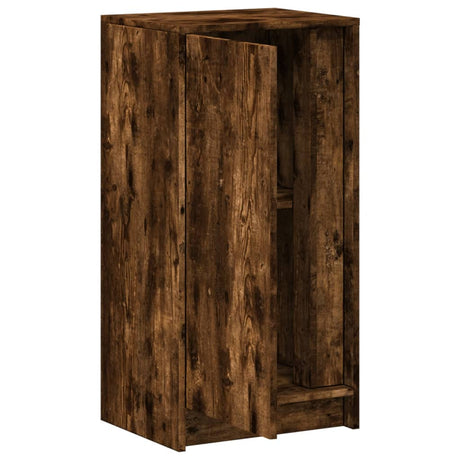 Dressoir met LED 42,5x34x85 cm bewerkt hout gerookt eikenkleur - AllerleiShop