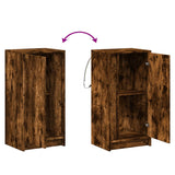 Dressoir met LED 42,5x34x85 cm bewerkt hout gerookt eikenkleur - AllerleiShop