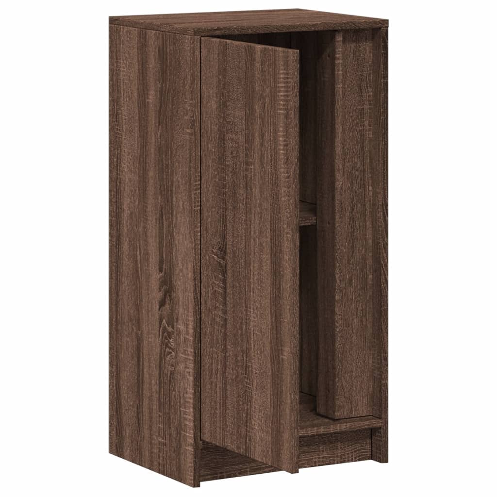 Dressoir met LED 42,5x34x85 cm bewerkt hout bruin eikenkleur - AllerleiShop