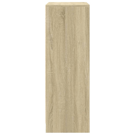 Dressoir met LED 77x34x100 cm bewerkt hout sonoma eikenkleurig - AllerleiShop