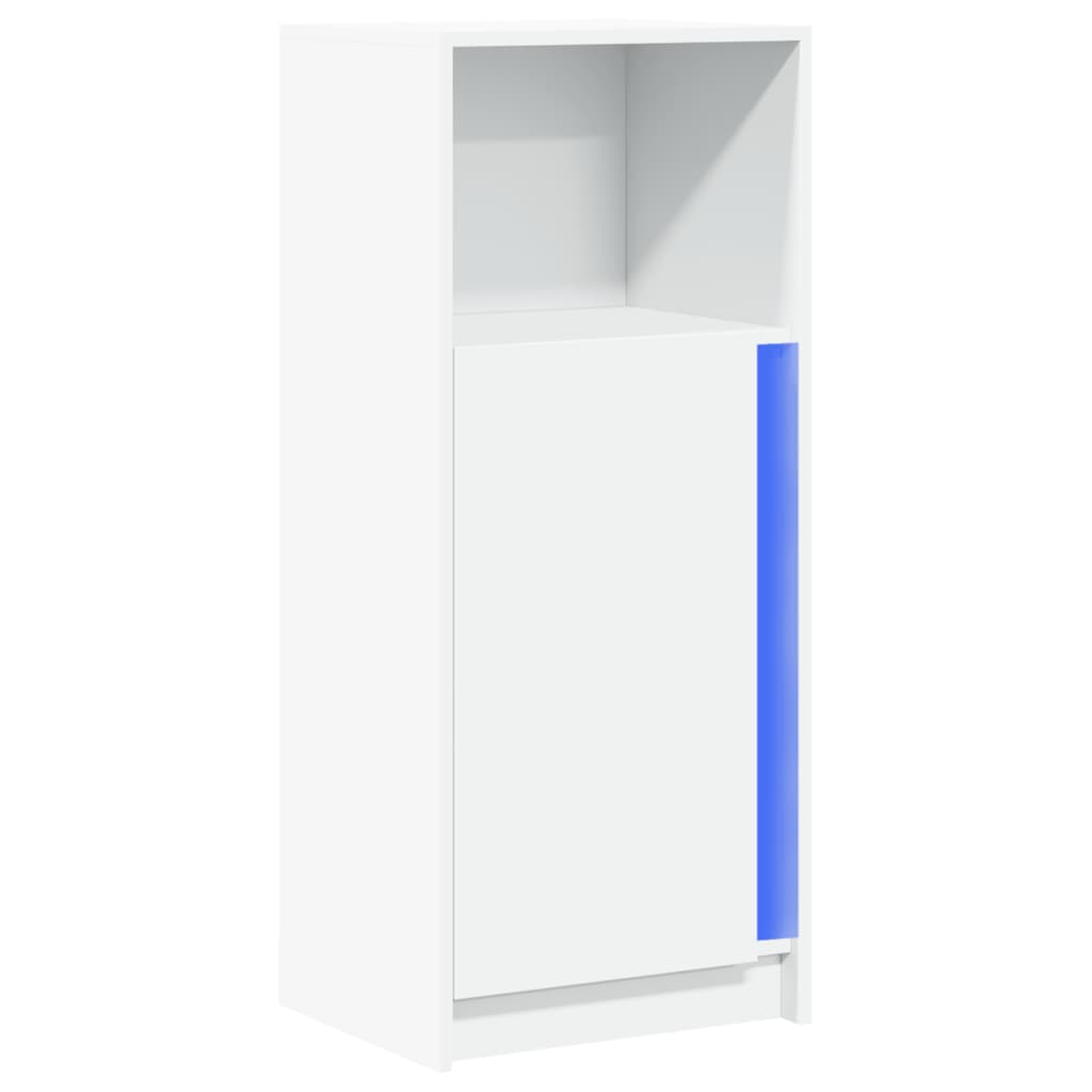 Dressoir met LED 42,5x34x100 cm bewerkt hout wit - AllerleiShop