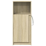 Dressoir met LED 42,5x34x100 cm bewerkt hout sonoma eikenkleur - AllerleiShop