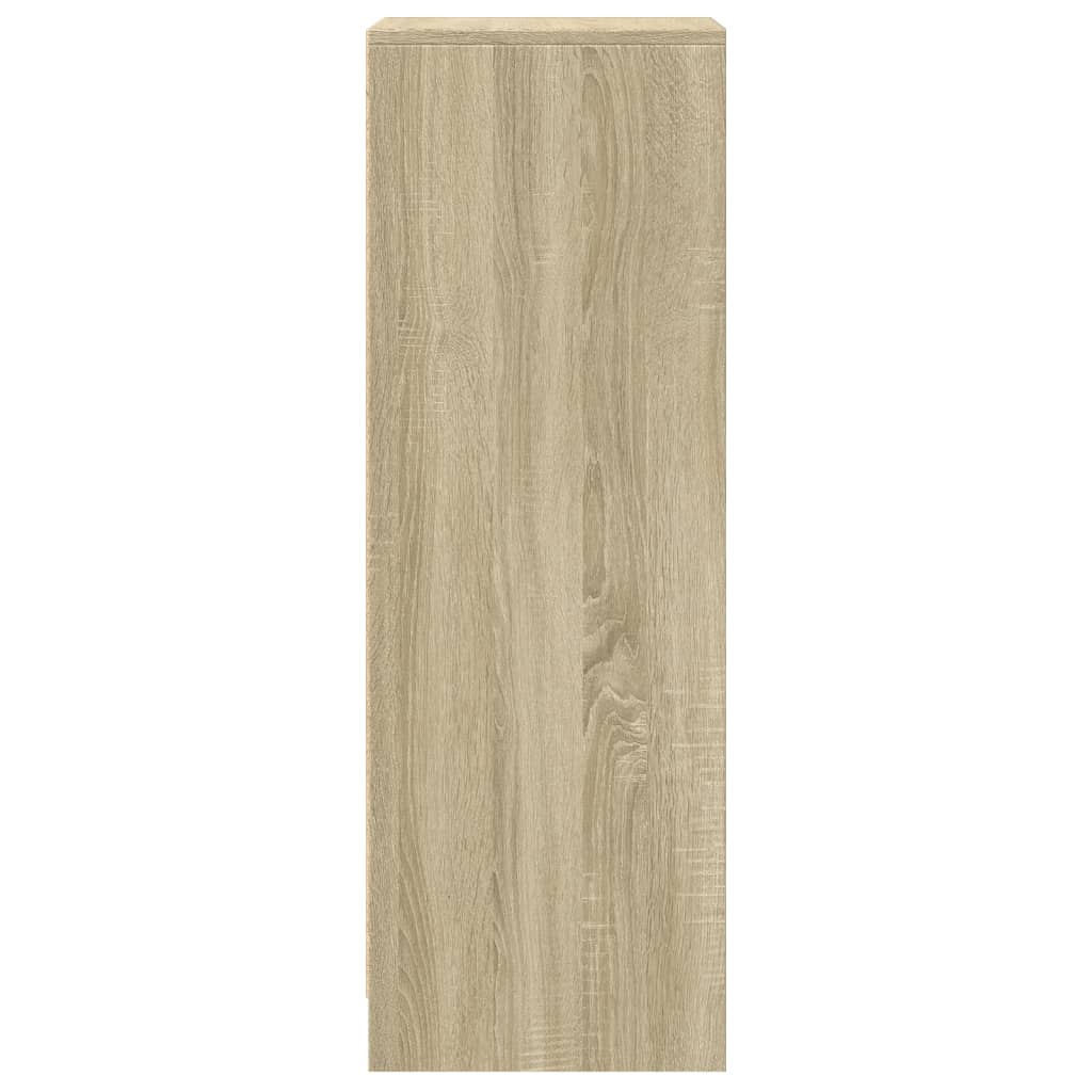 Dressoir met LED 42,5x34x100 cm bewerkt hout sonoma eikenkleur - AllerleiShop