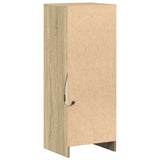 Dressoir met LED 38x34x100 cm bewerkt hout sonoma eikenkleurig - AllerleiShop