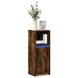 Dressoir met LED 38x34x100 cm bewerkt hout gerookt eikenkleurig - AllerleiShop