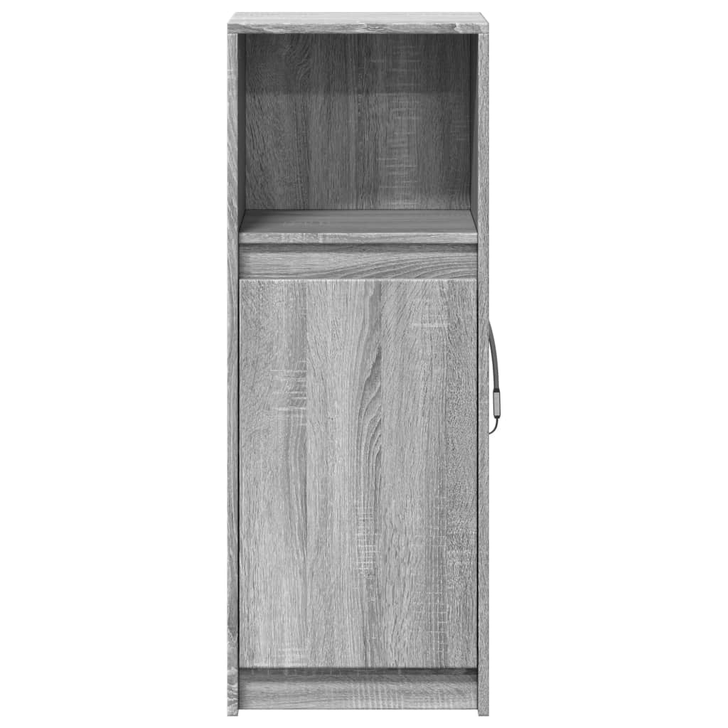 Dressoir met LED 38x34x100 cm bewerkt hout grijs sonoma eiken - AllerleiShop