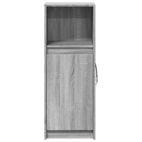 Dressoir met LED 38x34x100 cm bewerkt hout grijs sonoma eiken - AllerleiShop