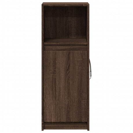 Dressoir met LED 38x34x100 cm bewerkt hout bruin eikenkleur - AllerleiShop