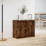 Dressoir met LED 72x34x61 cm bewerkt hout gerookt eikenkleurig - AllerleiShop