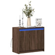 Dressoir met LED 72x34x61 cm bewerkt hout bruin eikenkleur - AllerleiShop