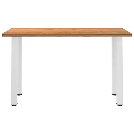 Eettafel rechthoekig 180x80x102 cm massief eikenhout lichtbruin - AllerleiShop