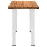 Eettafel rechthoekig 180x80x102 cm massief eikenhout lichtbruin - AllerleiShop