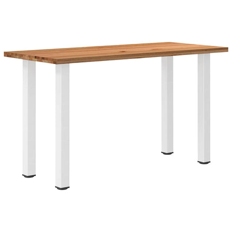 Eettafel rechthoekig 180x80x102 cm massief eikenhout lichtbruin - AllerleiShop