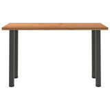 Eettafel rechthoekig 180x80x102 cm massief eikenhout lichtbruin - AllerleiShop