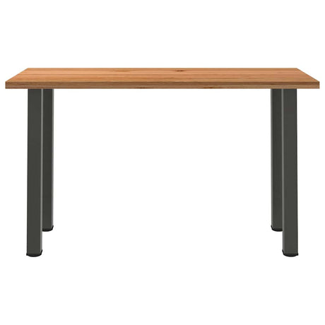 Eettafel rechthoekig 180x80x102 cm massief eikenhout lichtbruin - AllerleiShop