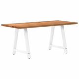 Eettafel rechthoekig 180x80x74 cm massief eikenhout lichtbruin - AllerleiShop