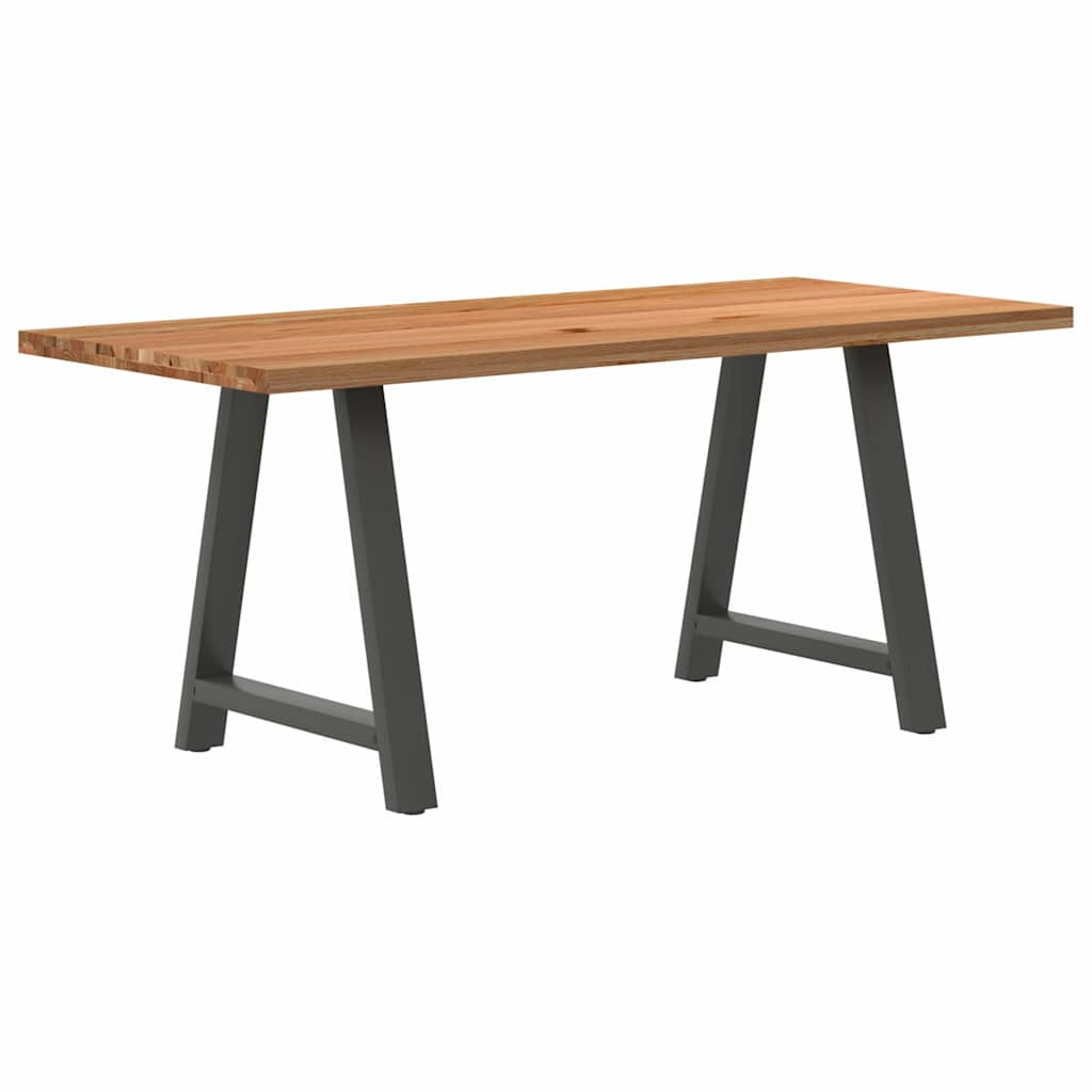 Eettafel rechthoekig 180x80x74 cm massief eikenhout lichtbruin - AllerleiShop