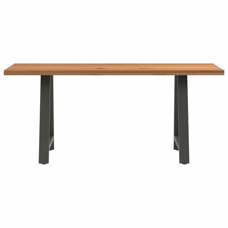 Eettafel rechthoekig 180x80x74 cm massief eikenhout lichtbruin - AllerleiShop