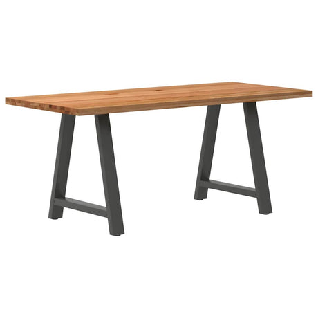 Eettafel rechthoekig 180x80x74 cm massief eikenhout lichtbruin - AllerleiShop