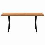 Eettafel rechthoekig 180x80x74 cm massief eikenhout lichtbruin - AllerleiShop