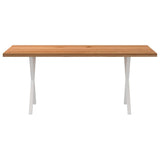 Eettafel rechthoekig 180x80x74 cm massief eikenhout lichtbruin - AllerleiShop