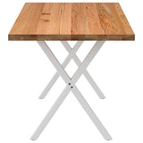 Eettafel rechthoekig 180x80x74 cm massief eikenhout lichtbruin - AllerleiShop