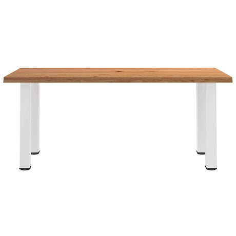 Eettafel rechthoekig 180x80x74 cm massief eikenhout lichtbruin - AllerleiShop