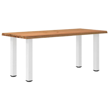 Eettafel rechthoekig 180x80x74 cm massief eikenhout lichtbruin - AllerleiShop