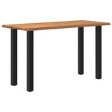 Eettafel rechthoekig 180x80x92 cm massief eikenhout lichtbruin - AllerleiShop