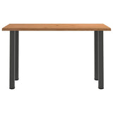 Eettafel rechthoekig 180x80x92 cm massief eikenhout lichtbruin - AllerleiShop