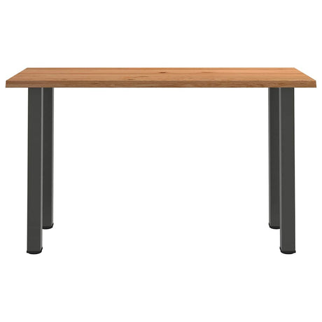 Eettafel rechthoekig 180x80x92 cm massief eikenhout lichtbruin - AllerleiShop